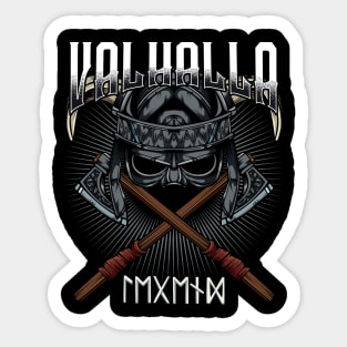 Vikings - Valhalla Viking Axes Nordic Runes Sticker